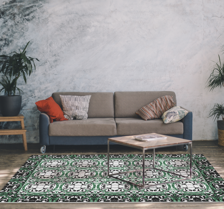 비닐 카펫 타일 효과 화려한 모자이크 - TenStickers