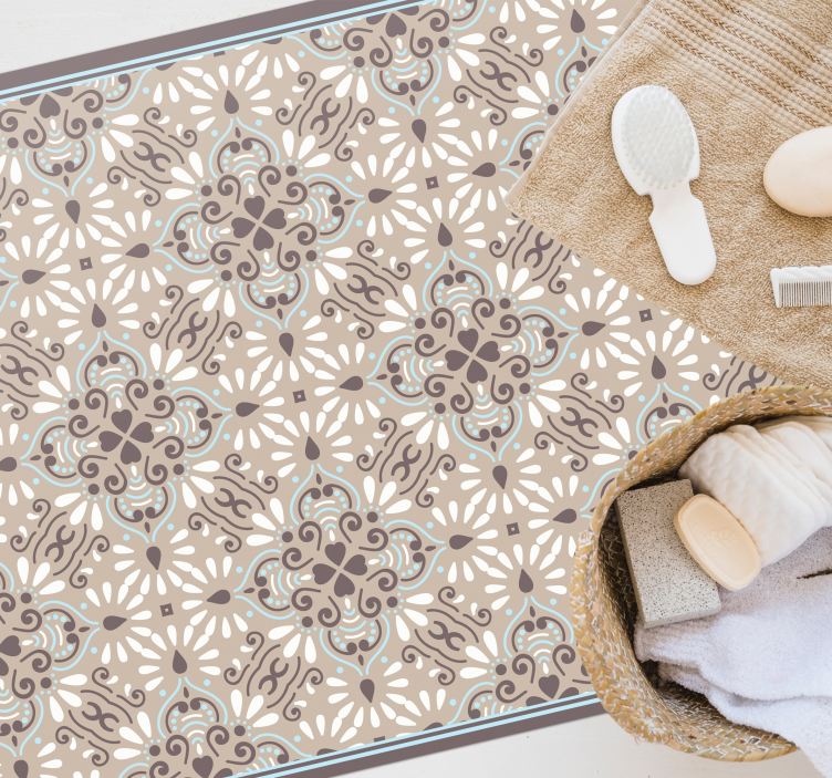 비닐 카펫 타일 효과 화려한 무늬 디자인 - TenStickers