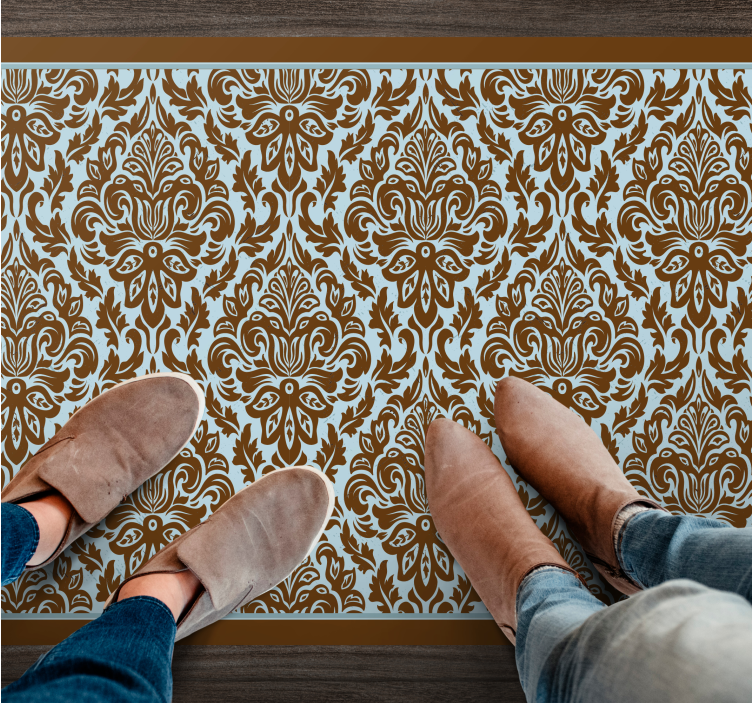 비닐 카펫 벤디미아 우아한 꽃 장식 - TenStickers