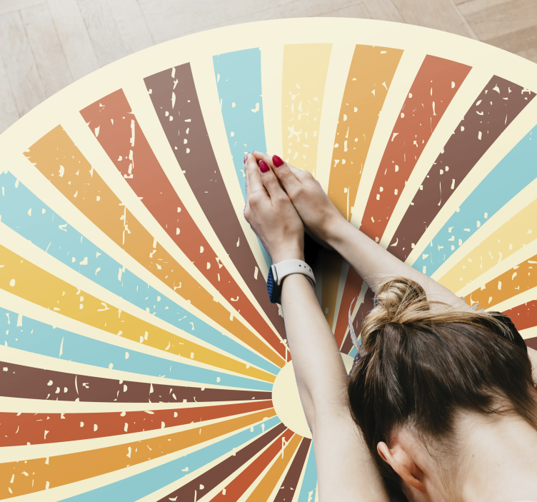 비닐 카펫 벤디미아 레트로 빛나는 패턴 - TenStickers