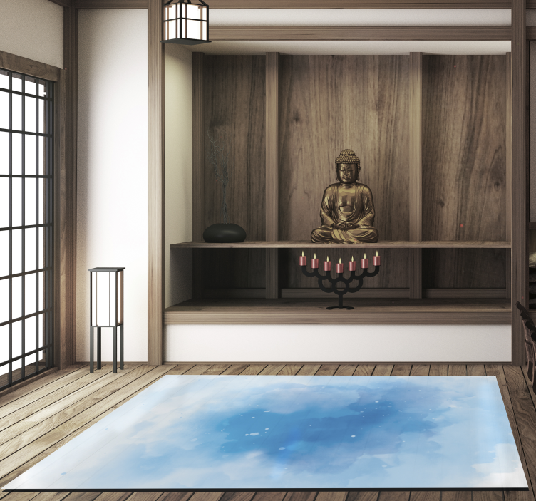 비닐 양탄자 현대 수채화 하늘 - TenStickers