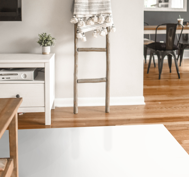 흰색 직사각형 현대 깔개 - TenStickers