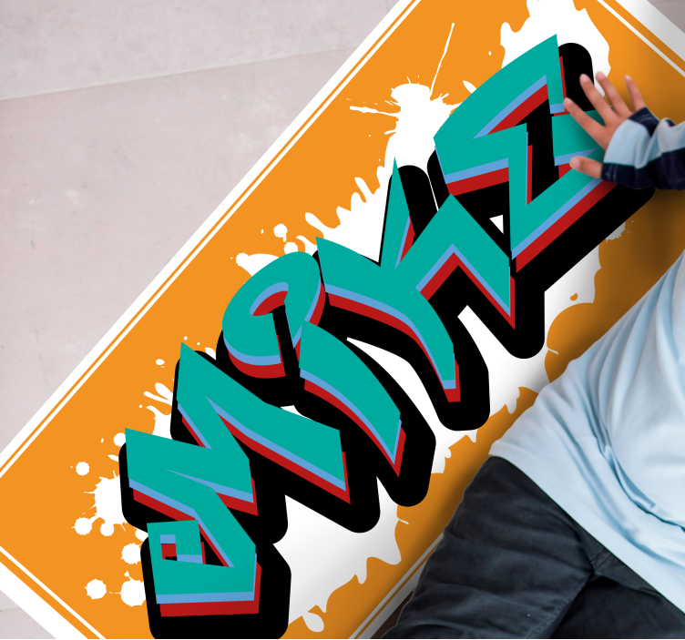 야생 스타일의 왕 낙서 맞춤 매트 - TenStickers