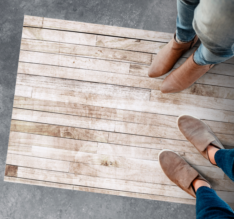 우드 효과 비닐 카펫 라이트 플랭크 효과 - TenStickers