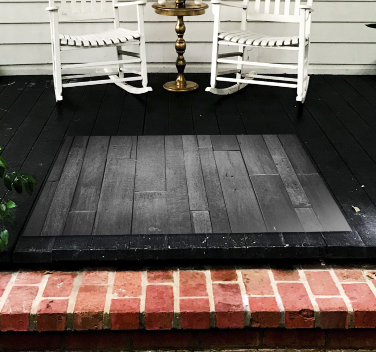 우드 효과 비닐 카펫 모던 그레이 마감 - TenStickers