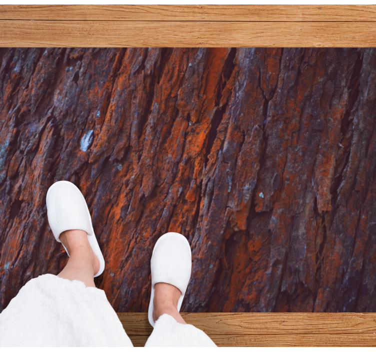 우드 효과 비닐 카펫 rustic bark - TenStickers