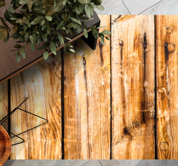 우드 효과 비닐 카펫 전통적인 클래식 판재 - TenStickers