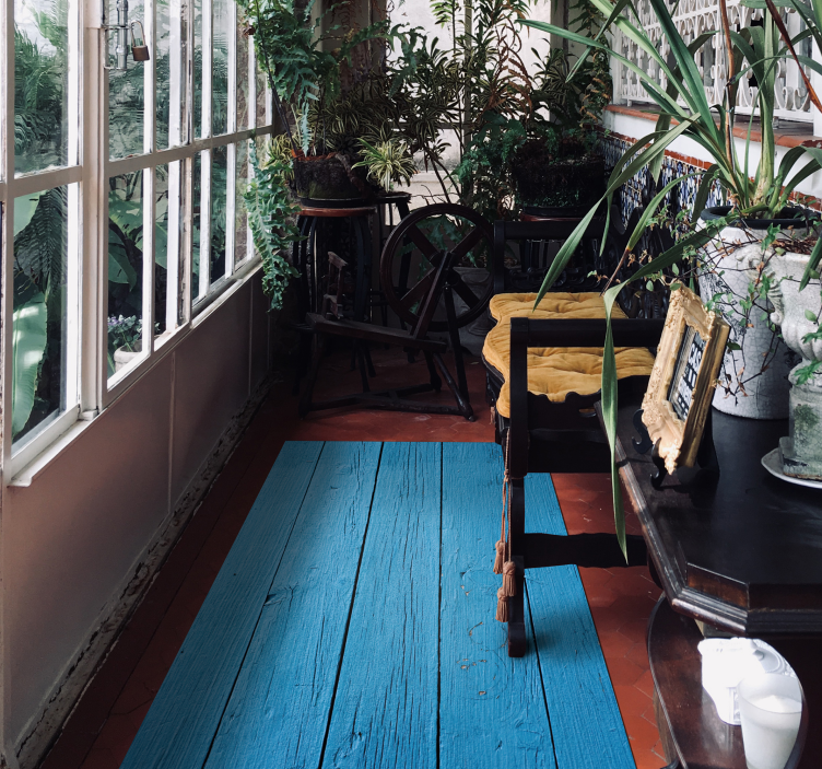 우드 효과 비닐 카펫 소박한 판자 패턴 - TenStickers