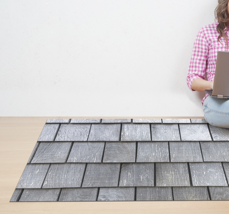 나무 널빤지 풍화 나무 효과 비닐 깔개 - TenStickers