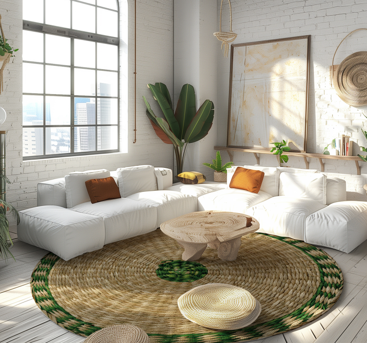 비닐 카펫 기타 텍스처 감싸여진 둥근 텍스처 - TenStickers