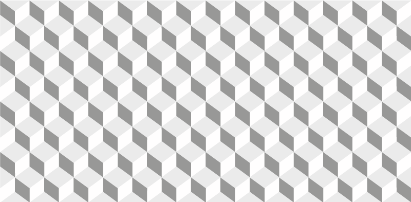 비닐 주방 카펫 회색 큐브 - TenStickers