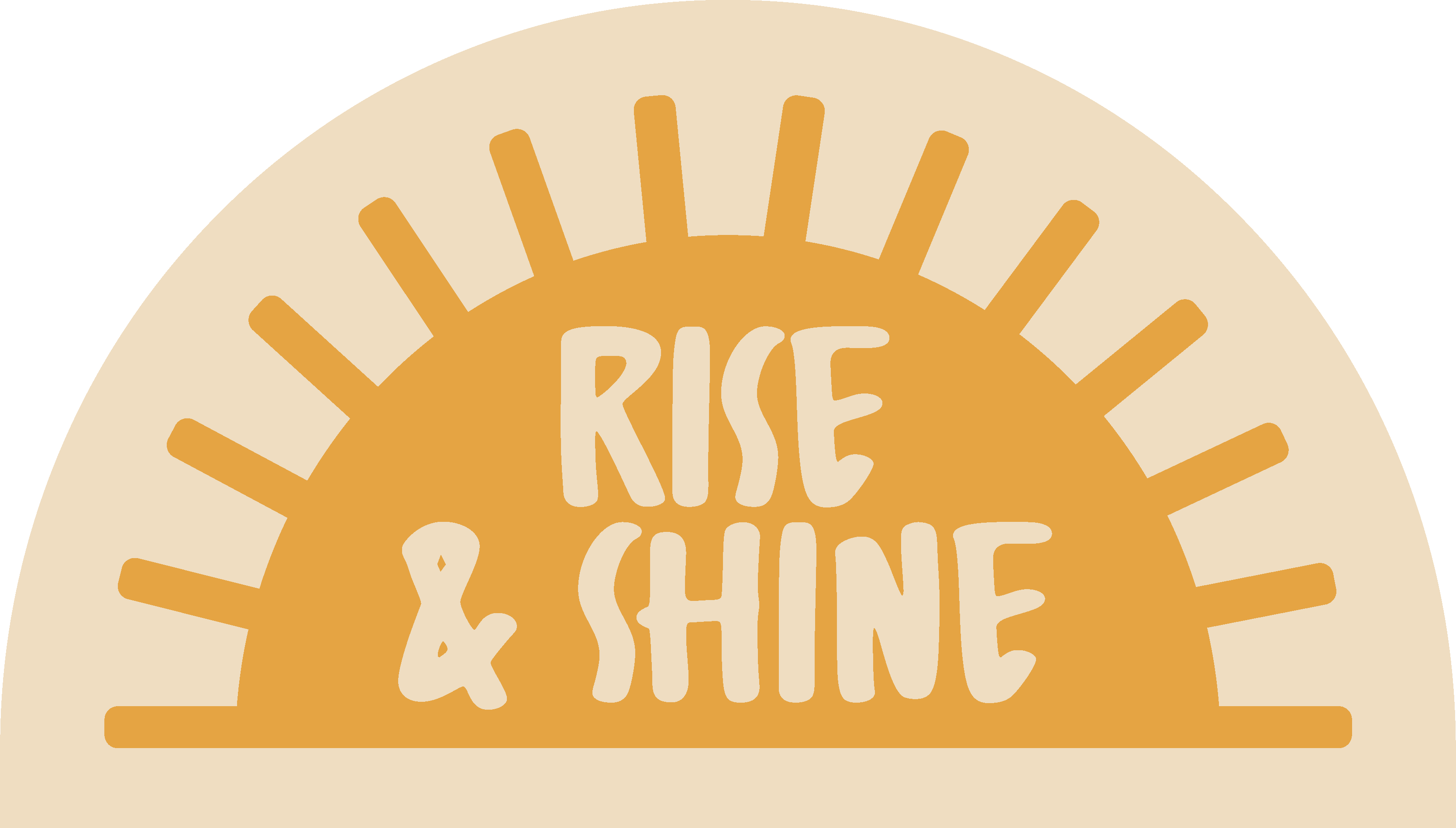 욕실용 비닐 카펫 rise and shine 텍스트 - TenStickers