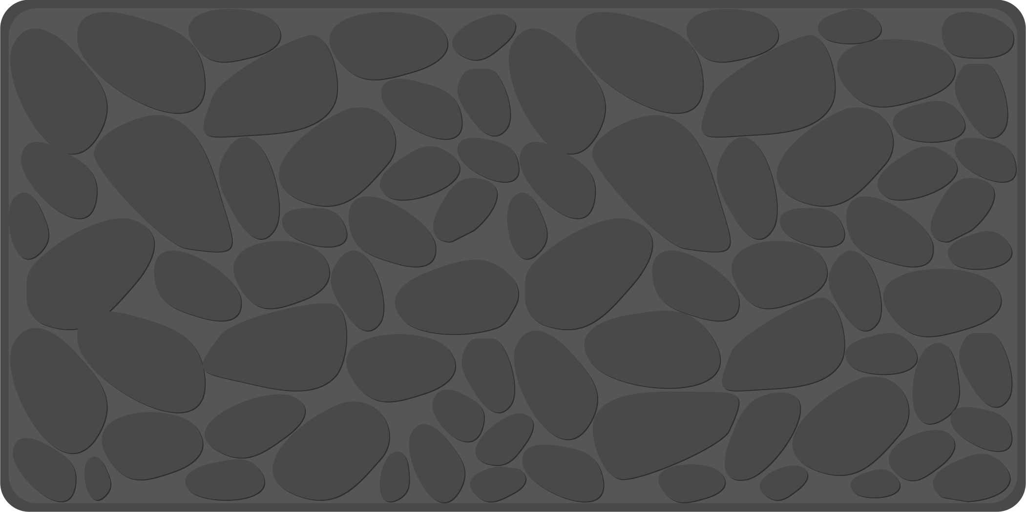 욕실용 비닐 카펫 회색 바위 효과 - TenStickers