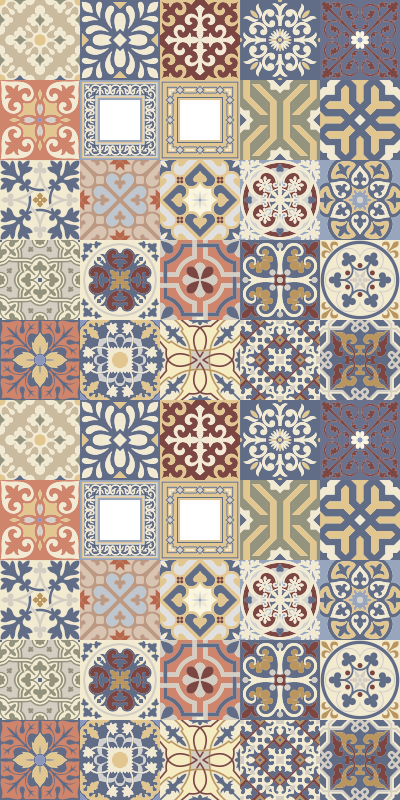 비닐 주방 카펫 다색 유압 - TenStickers