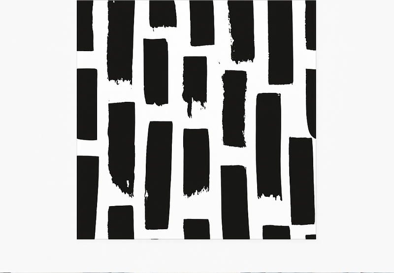 정사각형 비닐 카펫 현대 페인트 스트로크 - TenStickers