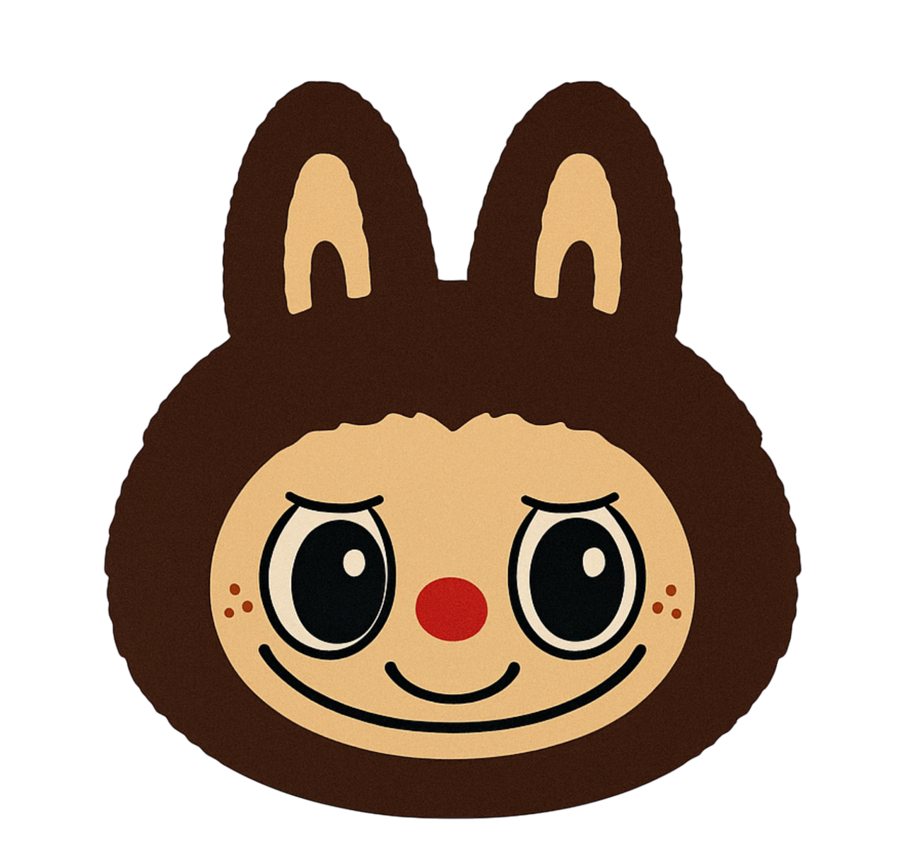 어린 이용 비닐 카펫 브라운 라부부 디자인 - TenStickers