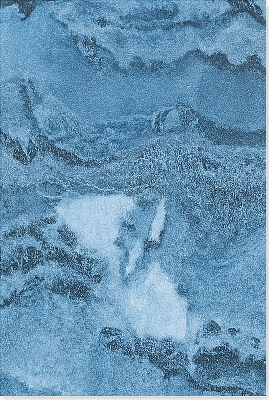 대리석 비닐 러그 진한 파란색 질감 - TenStickers