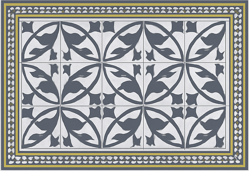 거실용 비닐 깔개 인카우스틱 룩 바닥매트 - TenStickers