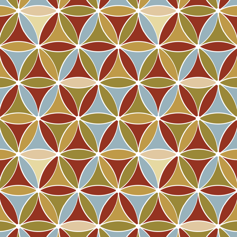 거실용 비닐 깔개 다채로운 프리즘 패턴 매트 - TenStickers