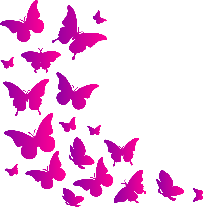 비닐 카펫 동물 창문 나비 - TenStickers