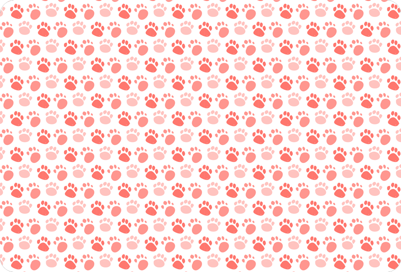 비닐 카펫 동물 강아지 발자국 - TenStickers