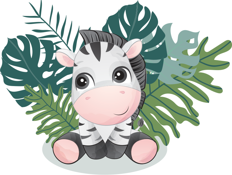 비닐 카펫 동물 아프리카 야생 얼룩말 - TenStickers