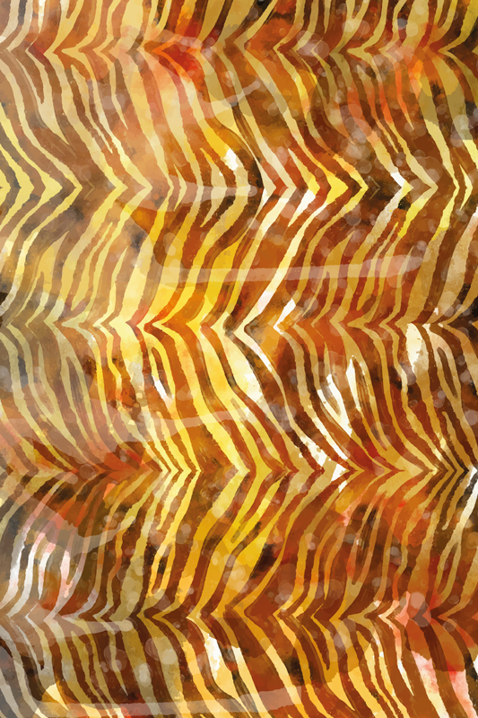 비닐 카펫 동물 수채화 질감 얼룩말 - TenStickers