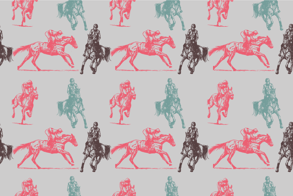 비닐 카펫 동물 서양 집 패턴 - TenStickers