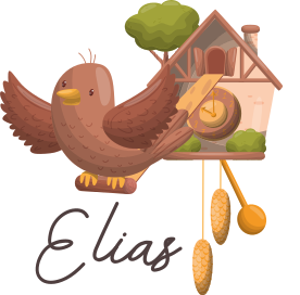 비닐 카펫 동물 맞춤형 뻐꾸기 시계 - TenStickers