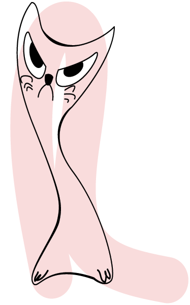 비닐 카펫 동물 화난 실루엣 - TenStickers