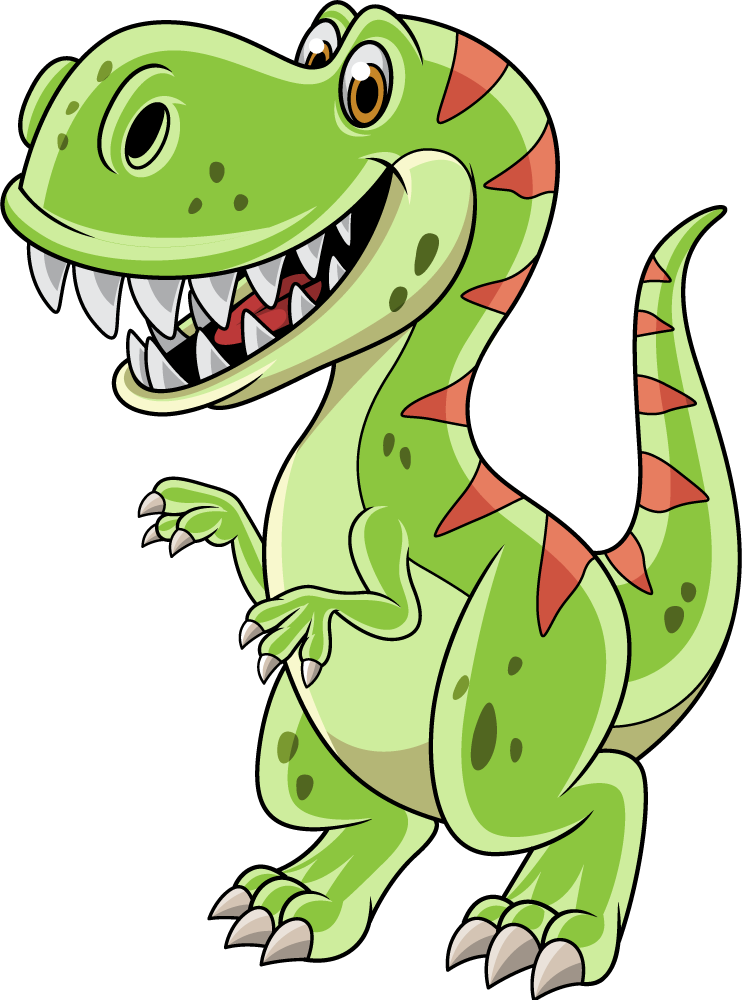 비닐 카펫 동물 만화 티라노사우르스 렉스 - TenStickers