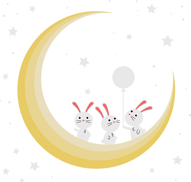 비닐 카펫 동물 아기 방을 위한 토끼 - TenStickers