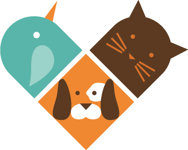 비닐 카펫 동물 다채로운 동물 얼굴 - TenStickers