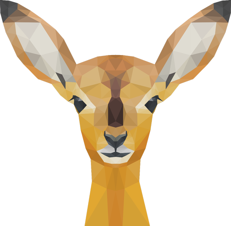 비닐 카펫 동물 사슴 - TenStickers