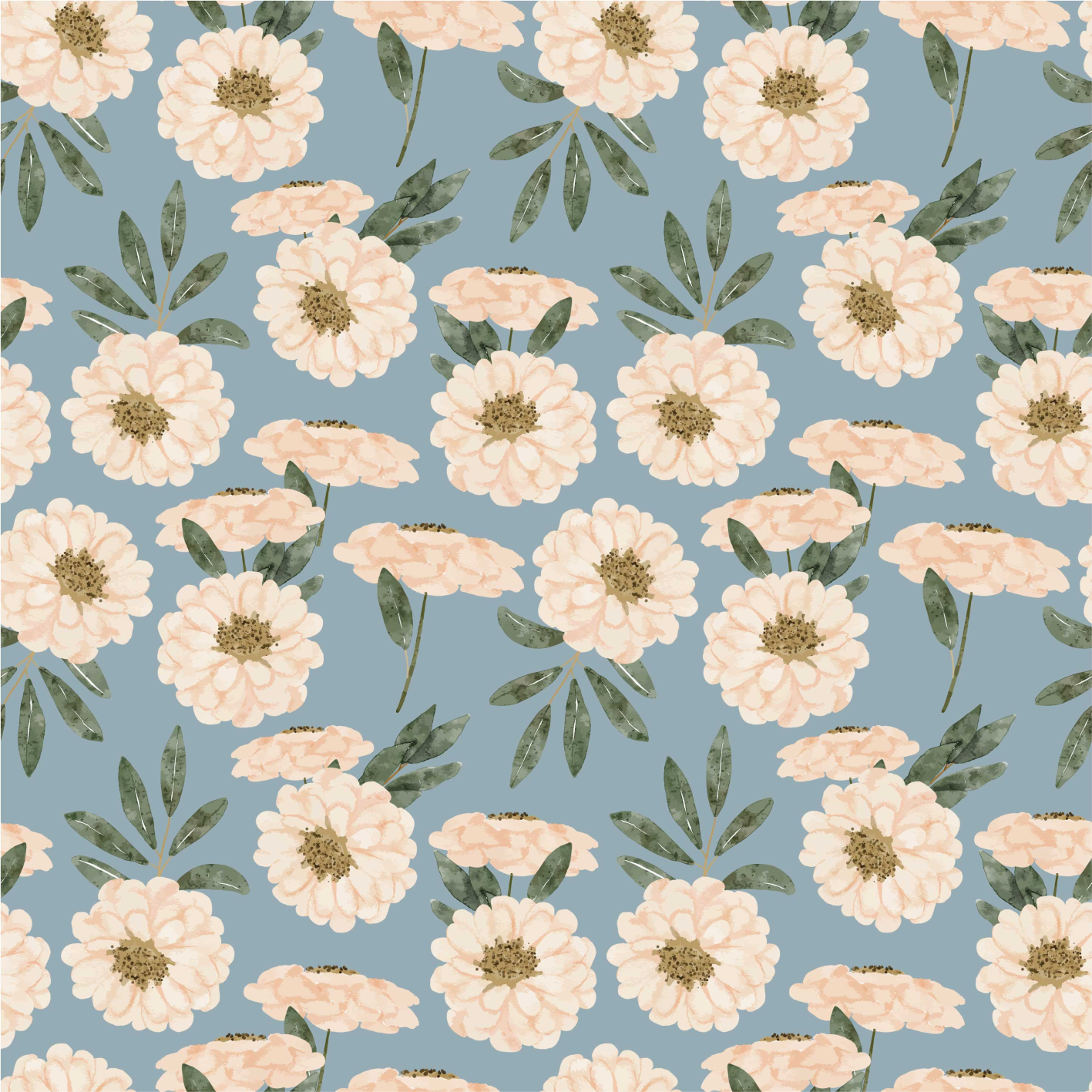 비닐 카펫 꽃과 식물 이국적인 색상 - TenStickers