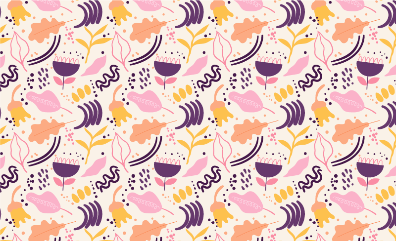 비닐 카펫 꽃과 식물 생동감 넘치는 꽃의 영감 - TenStickers