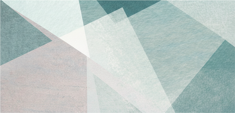 기하학적 효과 비닐 카펫 청록색 파스텔 기하학적 오버레이 - TenStickers