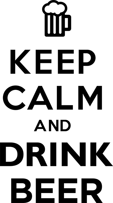 비닐 주방 카펫 편안하게 맥주를 즐기세요 - TenStickers