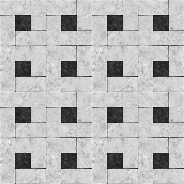 레스토랑용 비닐 카펫 회색 석재 타일 - TenStickers