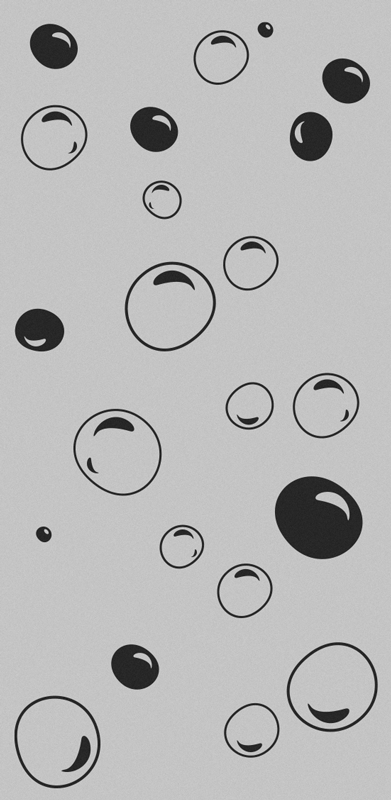 욕실용 비닐 카펫 방울 샤워 - TenStickers