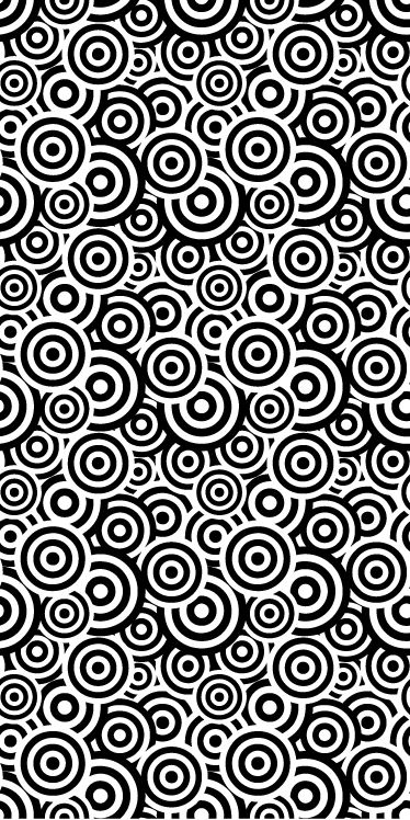 욕실용 비닐 카펫 원형 패턴 - TenStickers