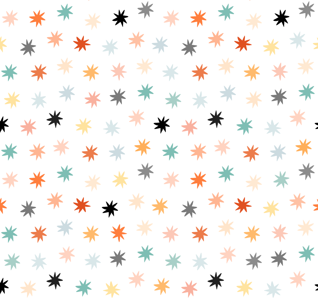 별이있는 비닐 카펫 기하학적 별 패턴 - TenStickers