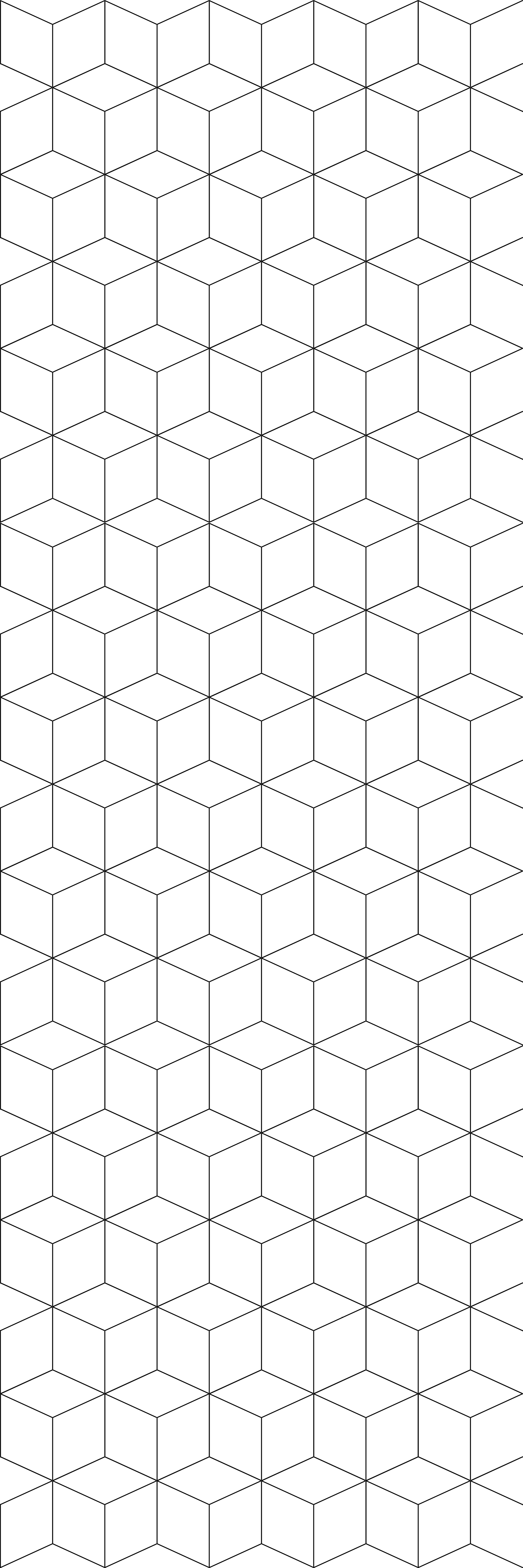 기하학적 효과 비닐 카펫 기하학적 큐브 패턴 - TenStickers