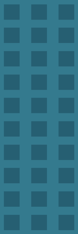 기하학적 효과 비닐 카펫 파란색 정사각형 패턴 - TenStickers