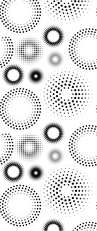 기하학적 효과 비닐 카펫 무결점 '물방울무늬' - TenStickers