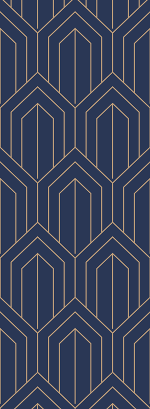 기하학적 효과 비닐 카펫 '카일라 메탈릭' - TenStickers