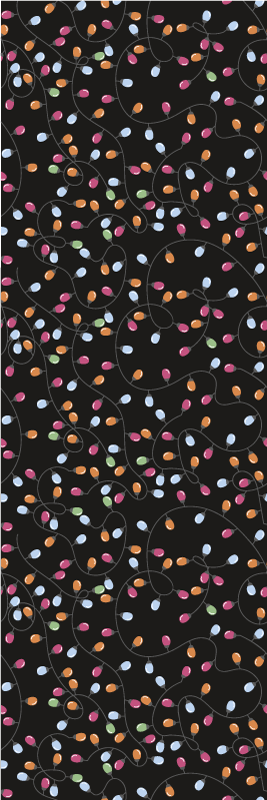 비닐 크리스마스 카펫 행복한 조명 크리스마스 장식 - TenStickers