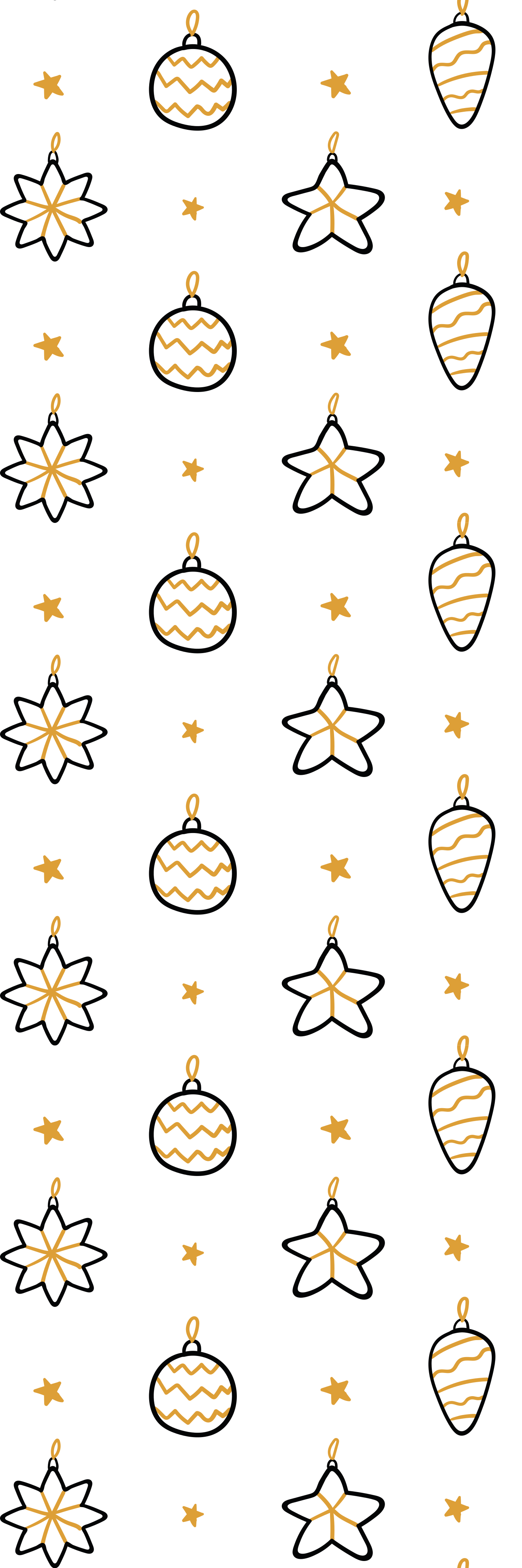 비닐 크리스마스 카펫 흰색 기하학적 별 패턴 - TenStickers