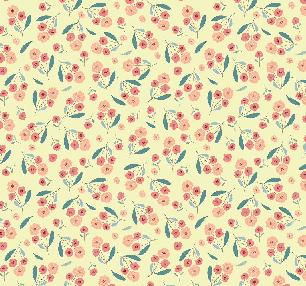 침실용 비닐 카펫 장미 패턴 - TenStickers