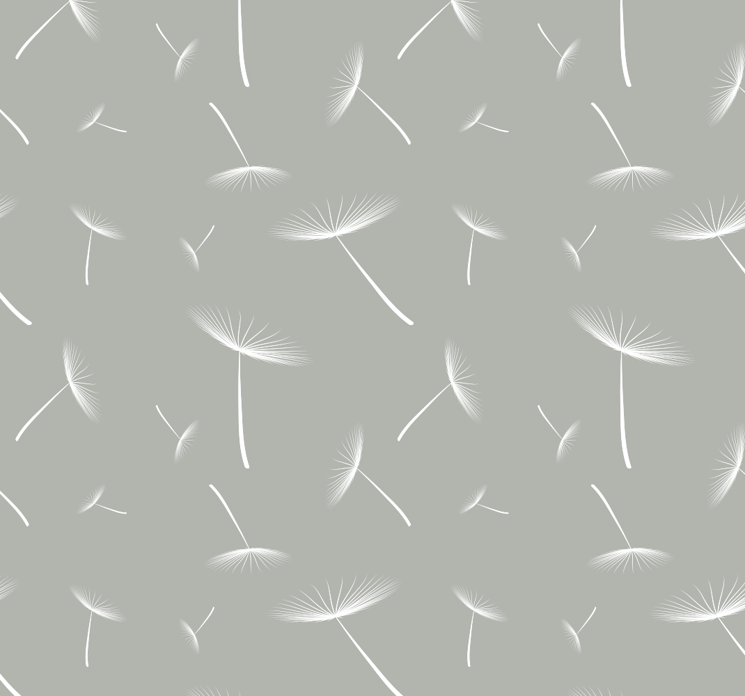 침실용 비닐 카펫 회색 꽃무늬 라이트 - TenStickers